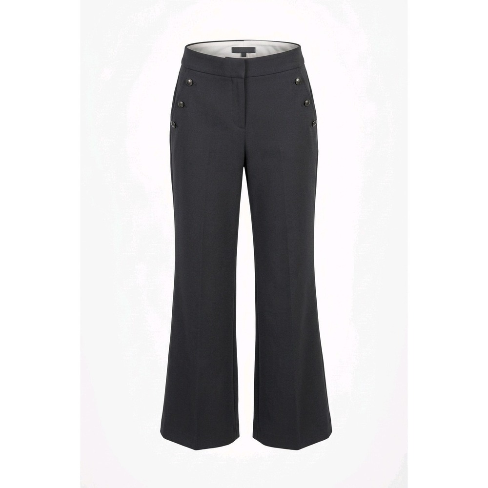 Rachel Zoe Black Sailor Style Wide Leg Trousers Size 12